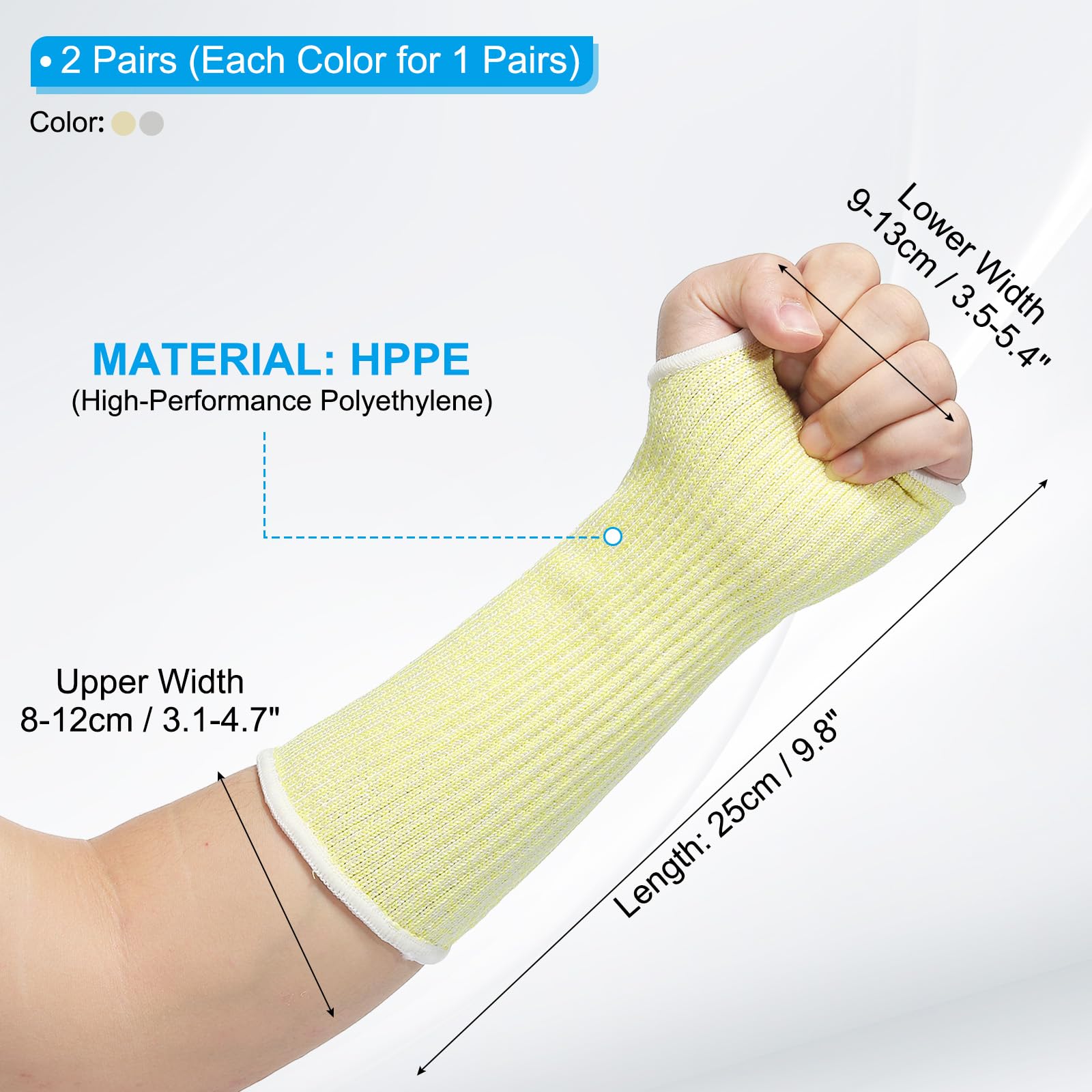 PATIKIL 10 Inch Cut Resistant Sleeve - Image 2