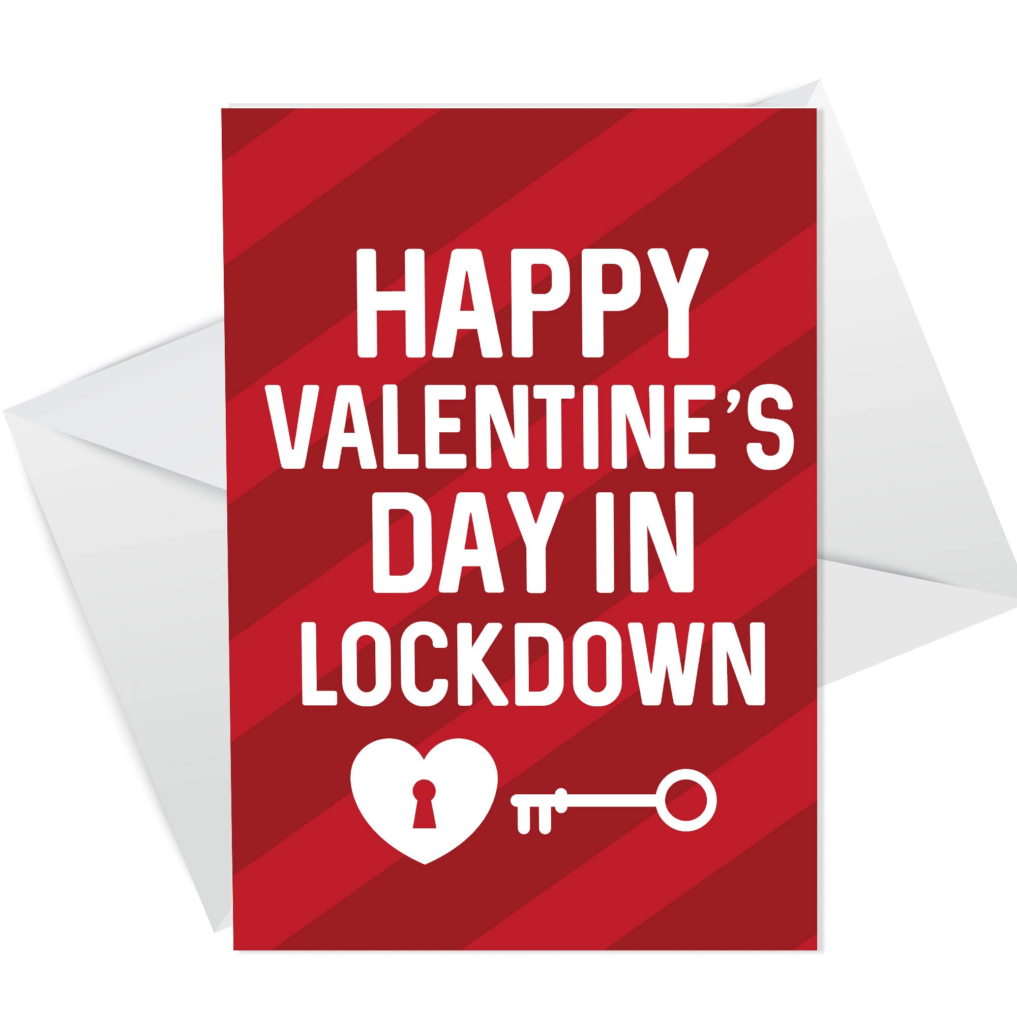 Happy Valentines Day Card For Him Her Funny Lockdown Card For Boyfriend Husband