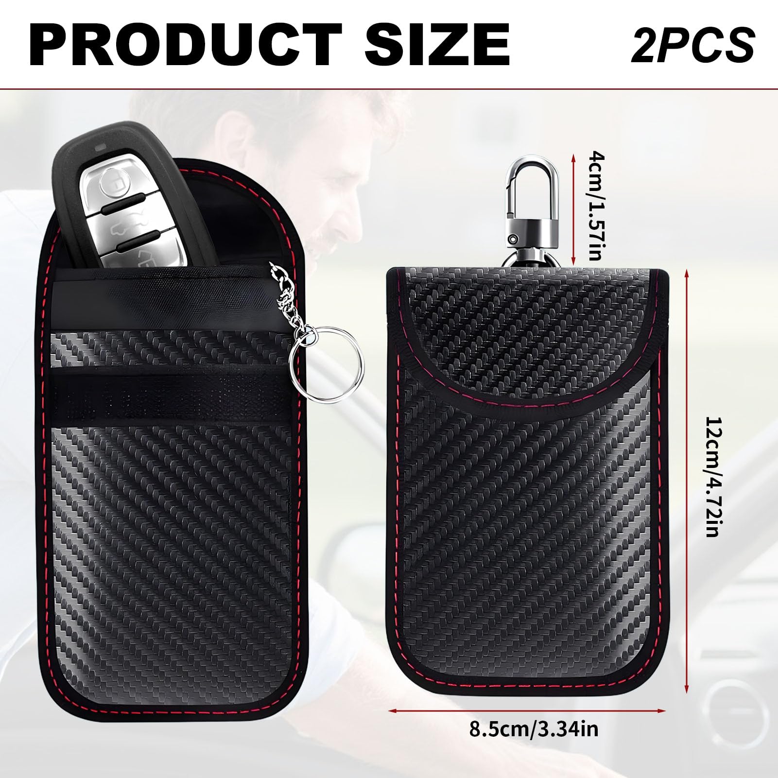 Schutz Autoschlüssel,2 Stück Keyless Go Schutz Autoschlüssel,RFID Schutz,Car Key Safe,Schutz Keyless,KeylessGo