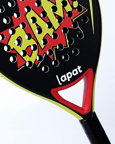 Miniatura 7 de Raqueta de pádel con bolsa de cubierta, superficie de carbono con espuma viscoelástica EVA, raquetas de pádel ligeras, tenis POP