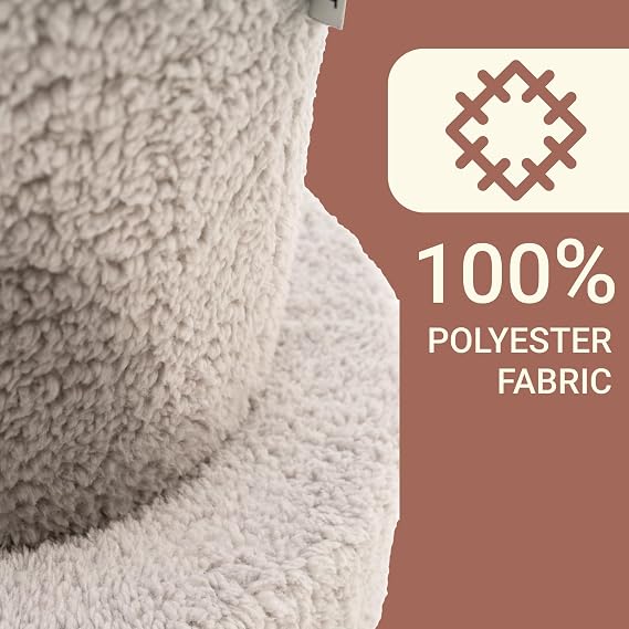 Mushroom Pouf, Bean Bag Pouffe Home Decor Extra Seating Floor Cushion, Comfortable Mushroom Foot Rests for Living Room, Bedroom, Indoor, 40x40x42h cm, Gray