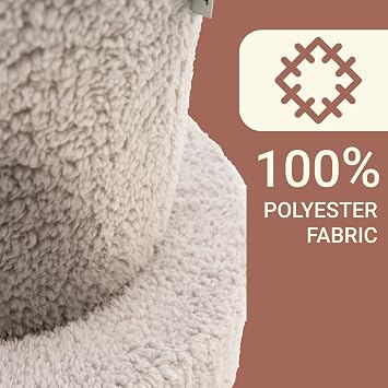 Mushroom Pouf, Bean Bag Pouffe Home Decor Extra Seating Floor Cushion, Comfortable Mushroom Foot Rests for Living Room, Bedroom, Indoor, 40x40x42h cm, Gray
