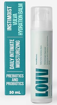 LOVV Instimoist Vulva |2 Oz| Moisturizer Lotion Fast Absorbing with Hyaluronic Acid Prebiotics and Probiotics for Daily Feminine Care Soothes Dryness and Restores Balance to Sensitive Intimate Skin