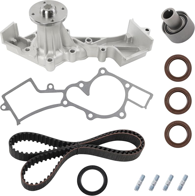 Kit de correia dentada com bomba d’água Gledewen para Nissan Pathfinder, Frontier, Xterra e Infiniti QX4 3.3L – Kit com 1 unidade