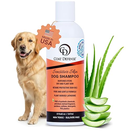 COAT DEFENSE Sensitive Skin Dog Shampoo | Hypoallergenic Dog Shampoo