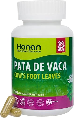 Pata de Vaca 100 Cápsulas (Hojas de Pie de Vaca) - Suplemento a base de hierbas de Perú