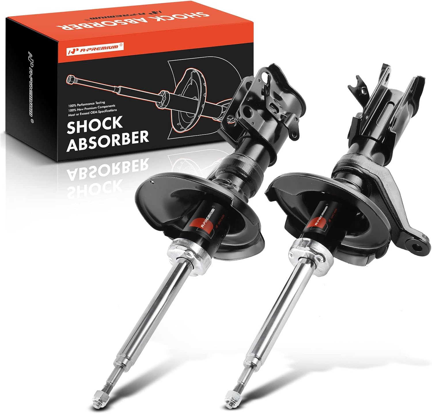 A-Premium Front Pair [2] Strut Assembly Compatible with Honda Civic 2002 2003 2004 2005, Driver and Passenger Side