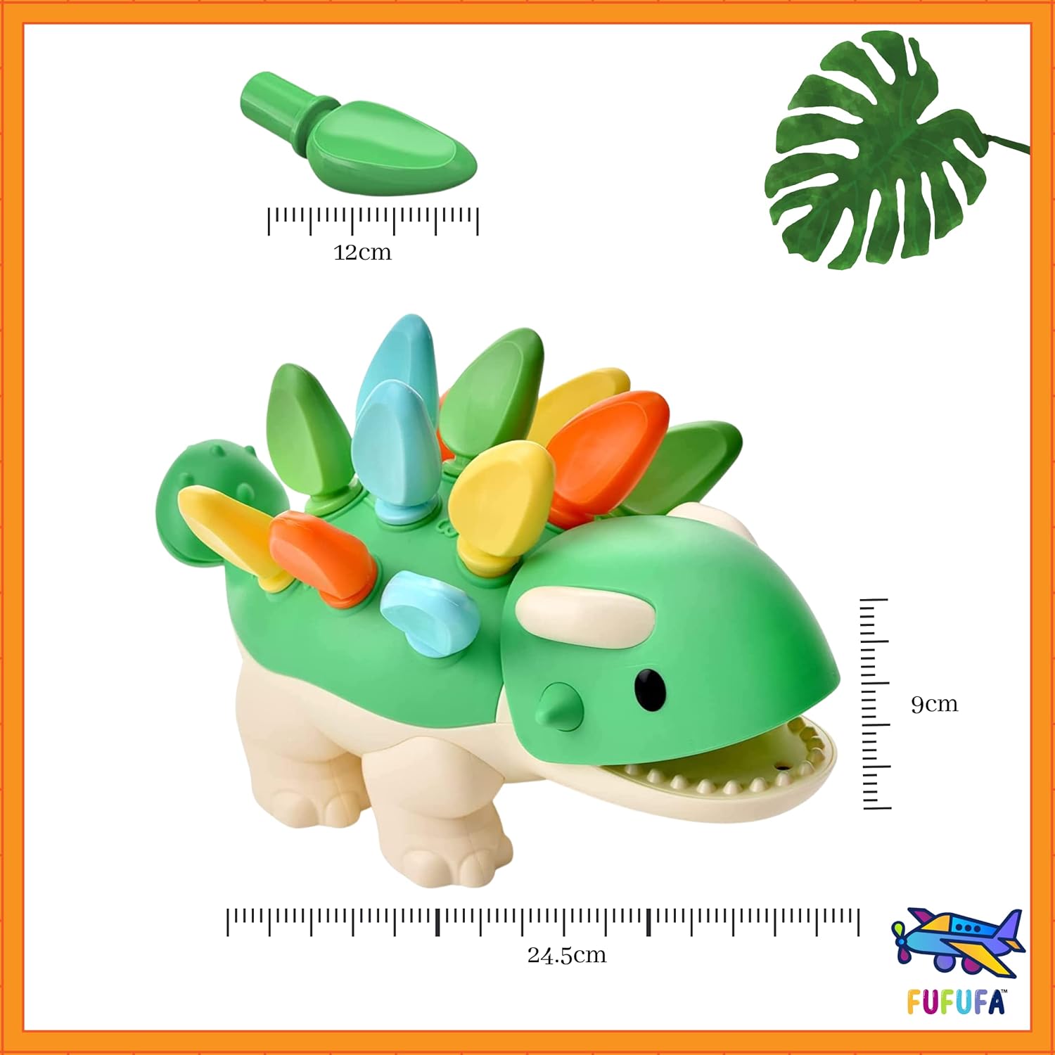 FUFUFA Dinosaur Sensory Toys for 6 12 18 Month, Educational Learning Toys for 1-3 Year Old Boys Girls - Image 3