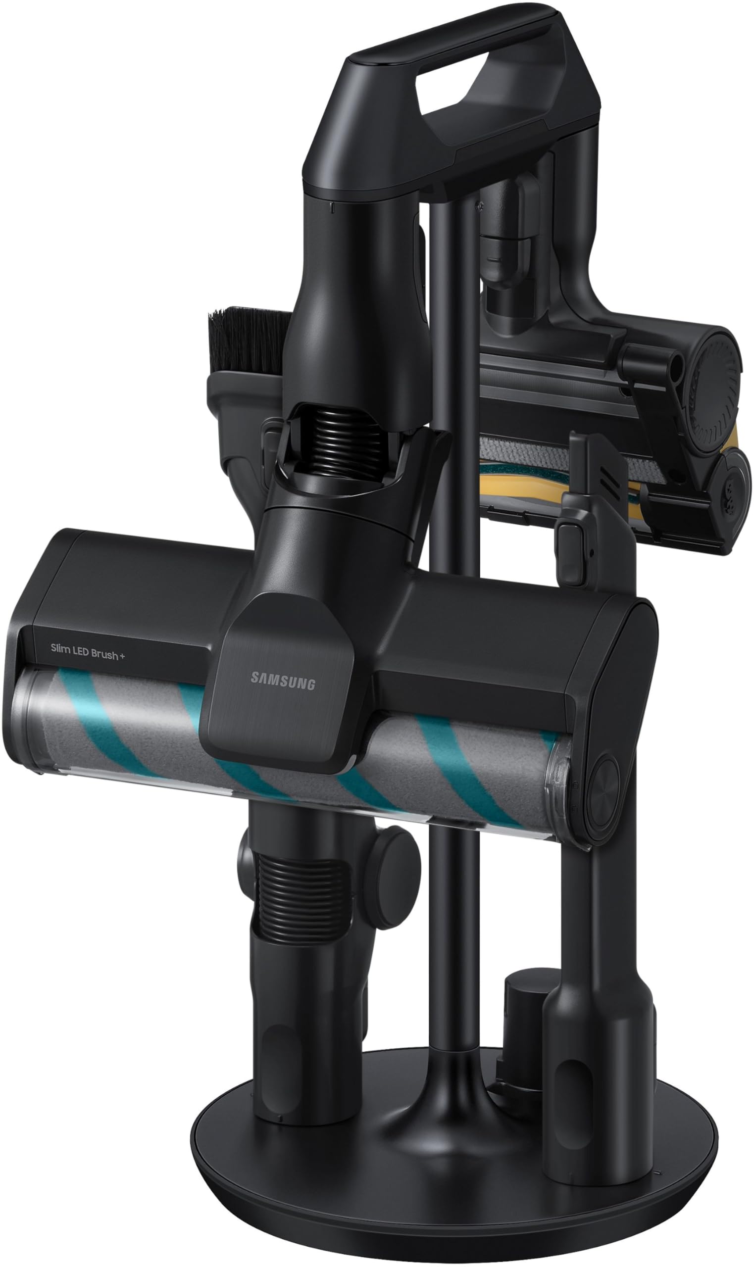 Samsung VS90F40EEK/WD Bespoke AI Jet Ultra Akku+ CompleteClean, Akku-Handstaubsauger inkl. Zubehör, 400 W, 2 Akkus, All-In-One-Station, Active Dual & Slim LED+ Bürste, Pet Tool+, Satin Black