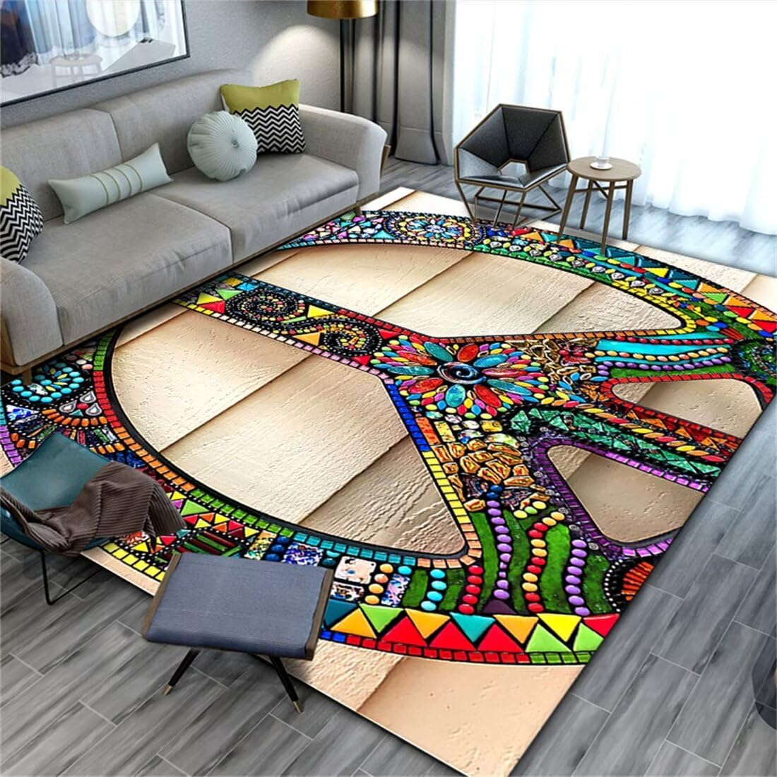 Tapis jeux bébé lavable 70X200cm pour déco cuisine et salon traditionnel