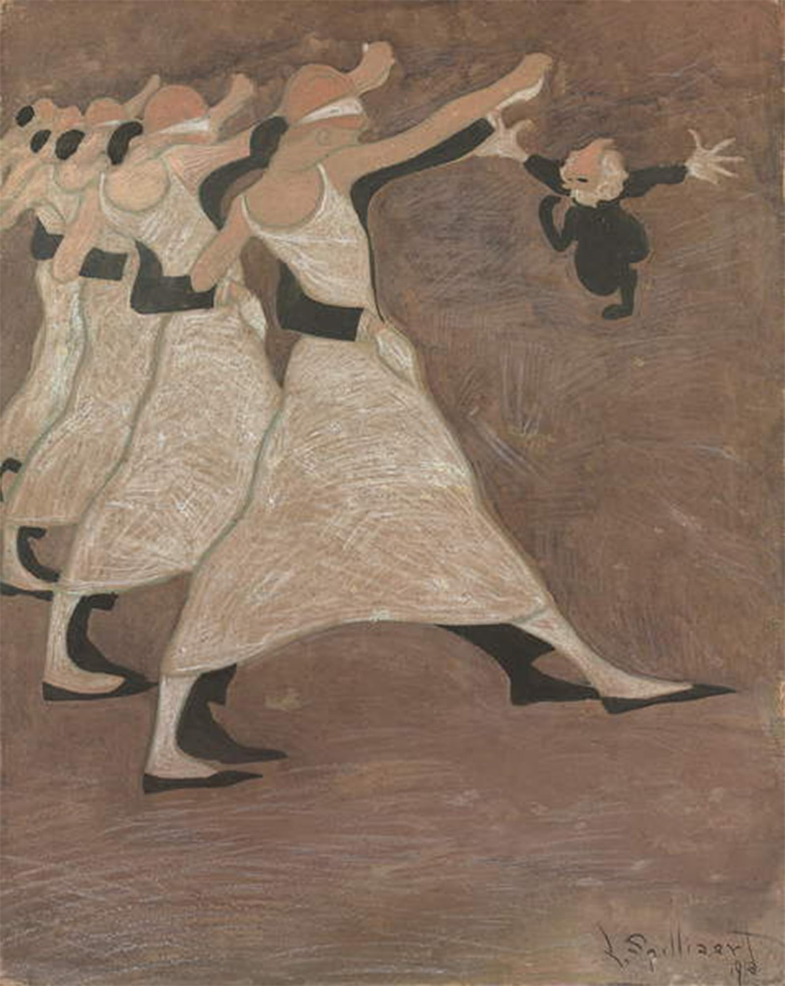 ARTXLXXBN Famous Art Print Poster Vintage Wall Art the Dancers by Leon Spilliaert Canvas Art Poster for Home Decor 60x90cm