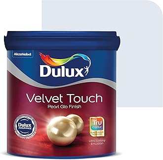 Dulux Velvet Touch Pearl GLO Interior Emulsion Paint (20L, Ski Adventure) – Luxurious soft-sheen wall paint, highly durable, washable, rich, intense colors, with 6-year warranty