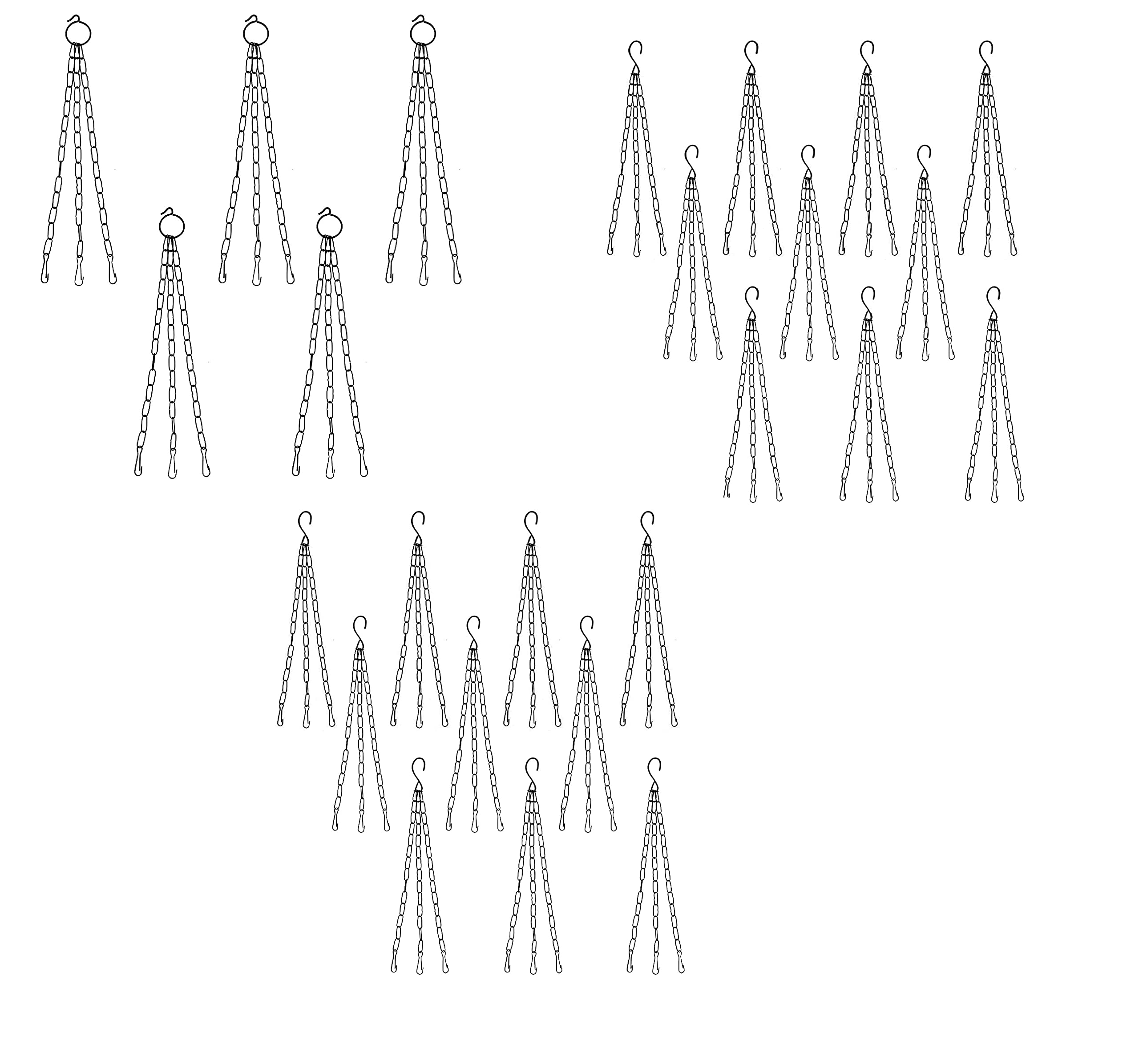 MorningVale Metal Hanging Chain for Pots, Plants| S Shape Hook (Set of 25) (B0C19BMMPR) Amazon Price History, Amazon Price Tracker