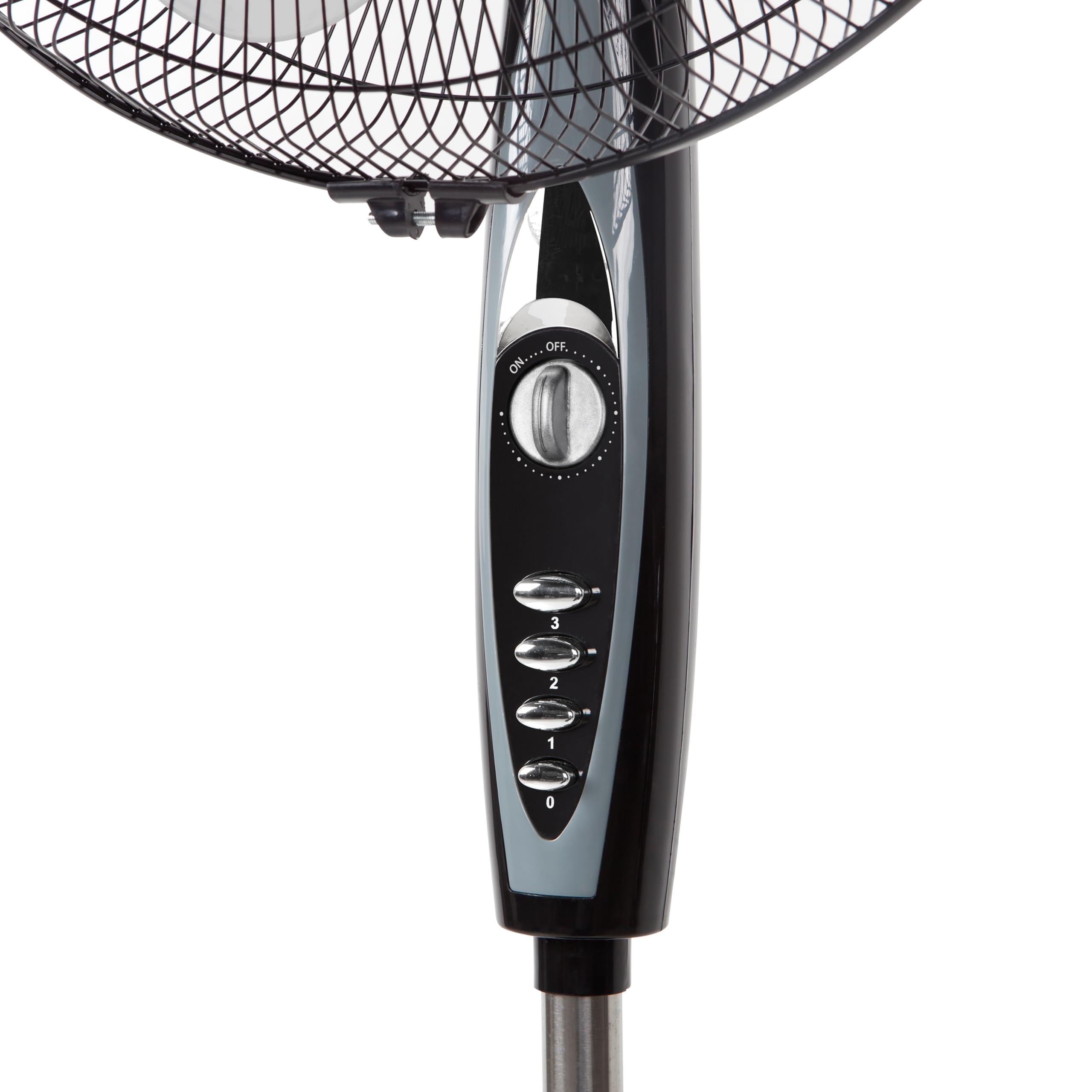 Orbegozo SF 3347 - Ventilateur sur pied, 3 vitesses de ventilation, minuterie, 3 pales, hauteur réglable, 50 W, noir