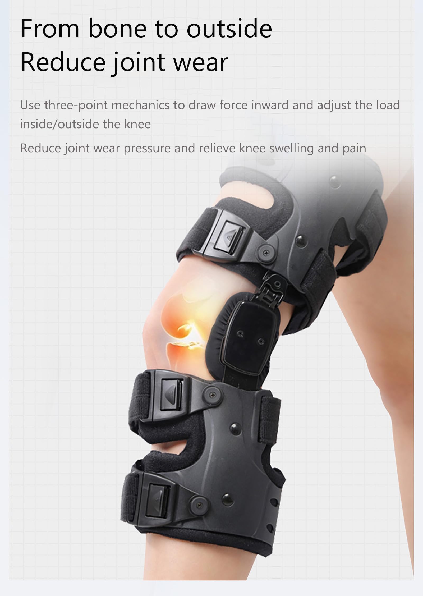 Rodillera con Descarga De Artrosis, Rodillera con Descarga Medial, Rodillera con Descarga para Osteoartritis, Rodillera De Apoyo para El Dolor De Artritis, Osteoartritis