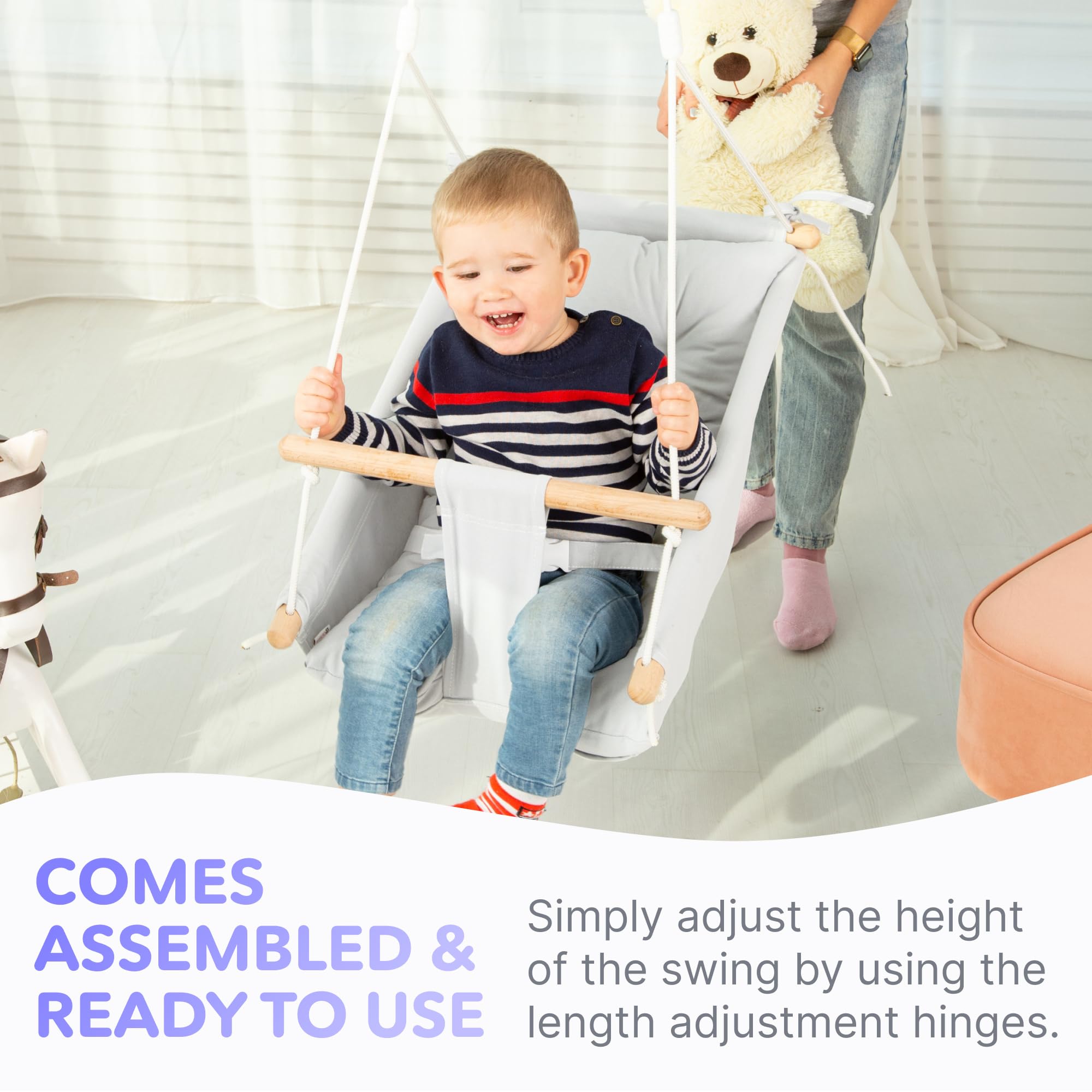 Balançoire Pour Bébé Avec Ceinture De Sécurité Siège De Balançoire Jeu