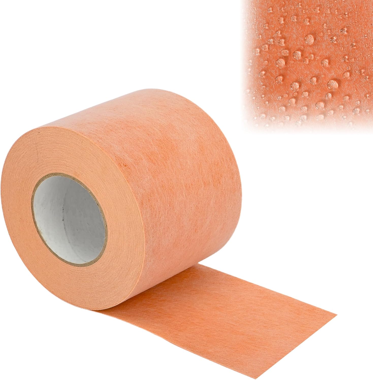 Waterproof Membrane for Shower 5 Inch X 100Ft Waterproofing and Uncoupling Membrane 19.7 Mils Thickness Waterproof Underlayment for Shower Tile Flooring