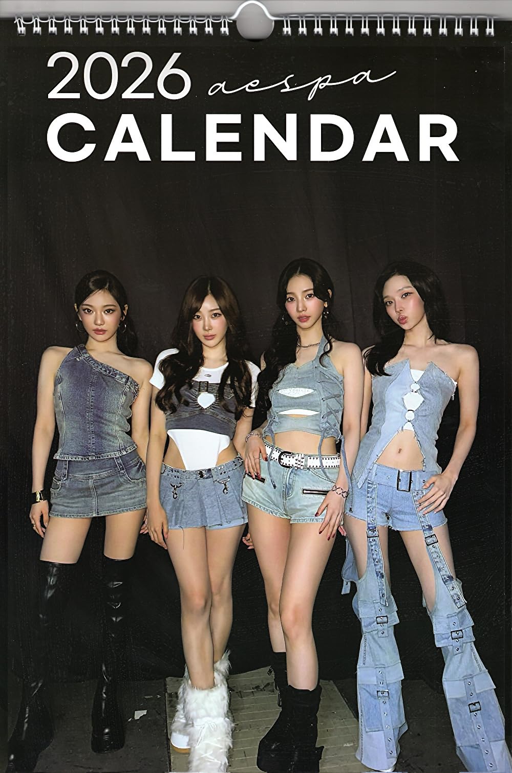 Amazon.co.jp: aespa エスパ グッズ 大判 壁掛け カレンダー 2026年