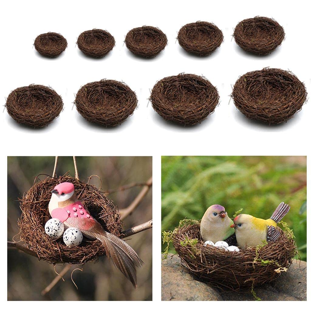 Amazon.co.jp: rockible 手作りのつる鳥の巣の家ホームクラフトシル