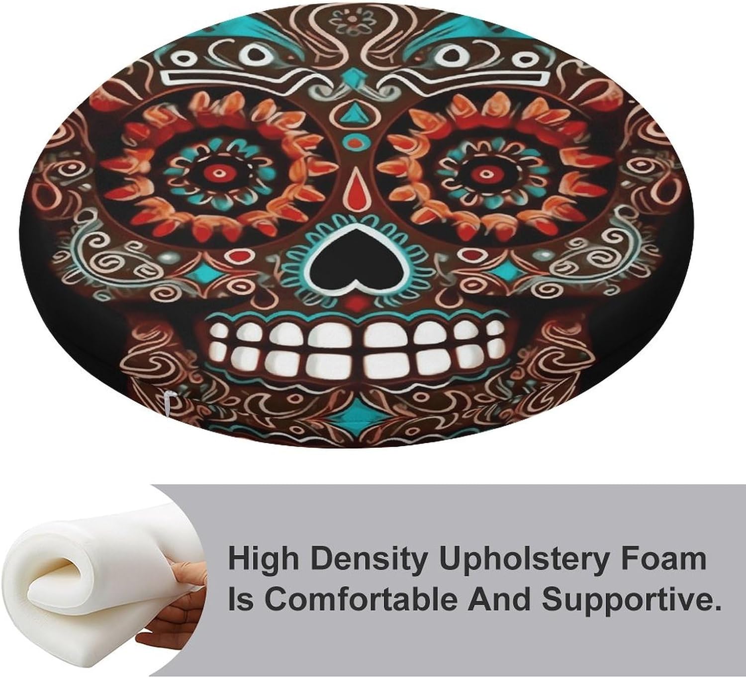 Chair Seat Covers Round Chair Covers Washable Seat Slipcovers Cushion Cover Removable Cushion Slipcover for Dining Chairs Chair Protectors Cover for Home Kitchen