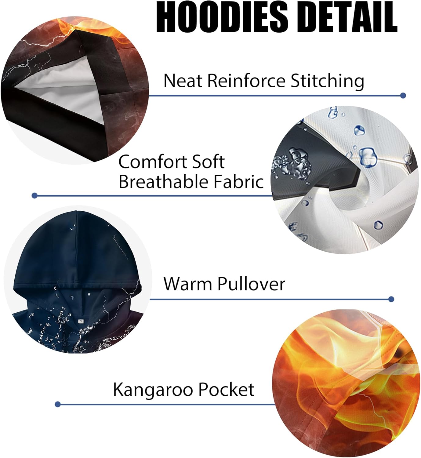 Boys Girls 3D Graphic Hoodie Pullover, Novelty Unisex Hooded Sweatshirt, Casual Long Sleeve Hoodies for Kids Teen - Image 5