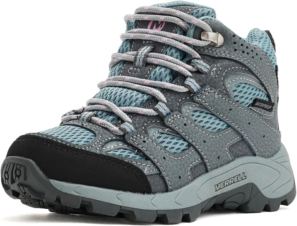 Merrell unisex-child Moab 3 Mid Waterproof (Little Kid/Big Kid)