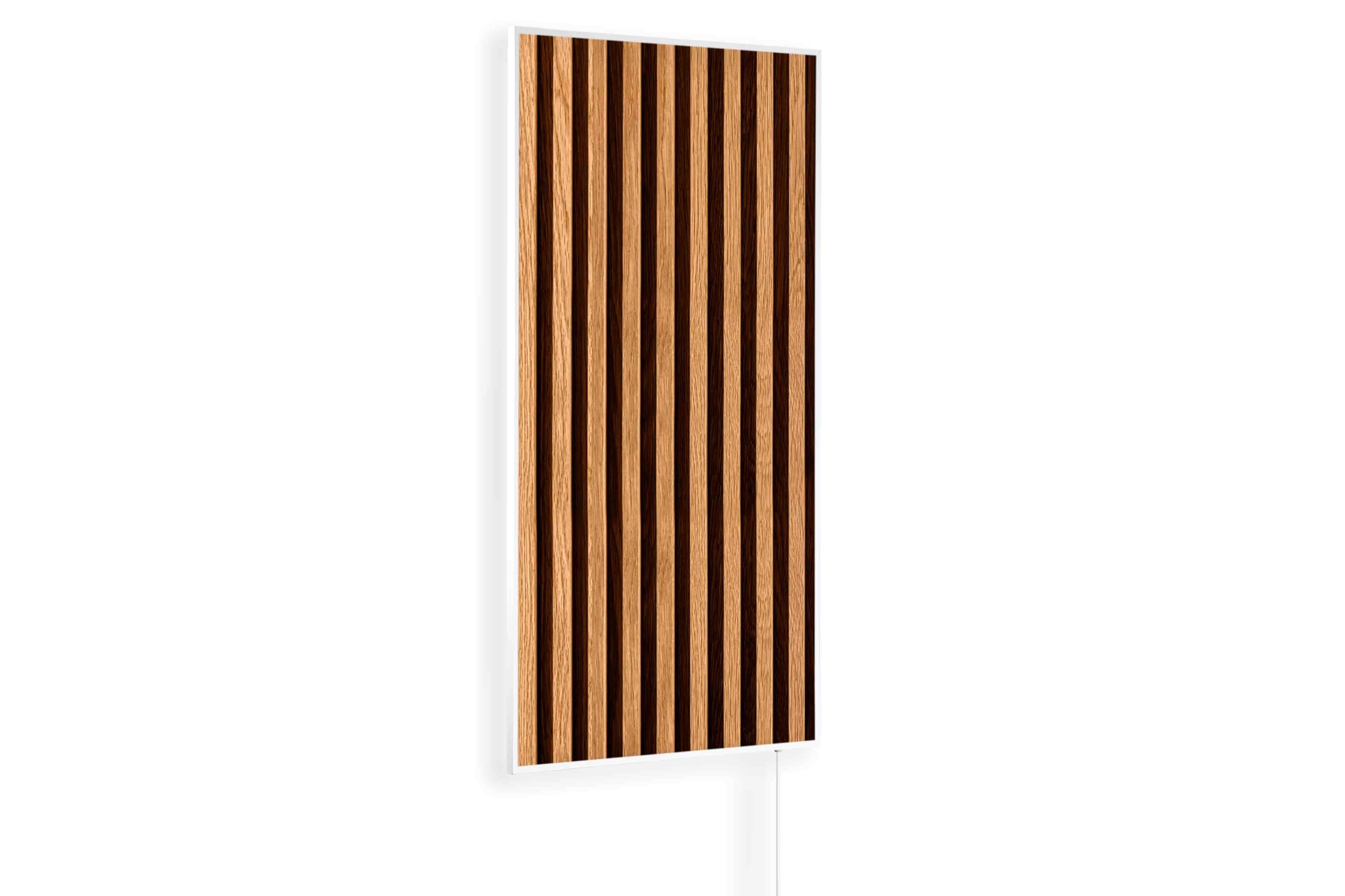 Könighaus pannello riscaldante a infrarossi - 1000 Watt | 5 anni di garanzia | Doppia protezione surriscaldamento | Corpo ultrapiatto per 14-26 m² | Colore cornice: bianco | Motivo: 03. Pannello in l