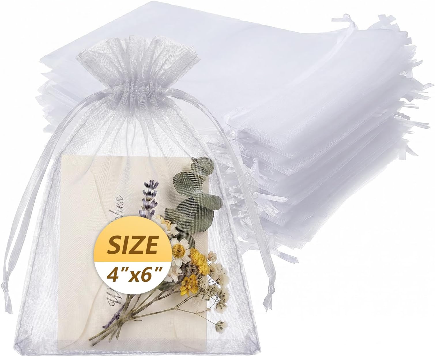 White Gift Organza Bag