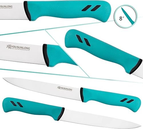 Miniatura 3 de YOUSUNLONG Cuchillo de trinchar de 8 pulgadas  Hoja de acero de molibdeno de alto carbono  Cuchillos para cortar carne  Mango ergonómico y