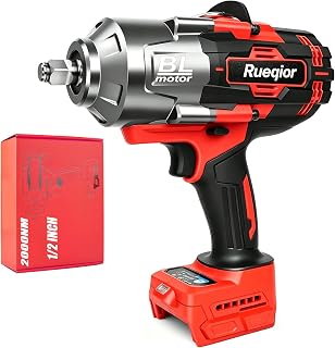 Cordless Impact Wrench 1/2" Compatible with Milwaukee 18V Battery, Impact Wrench 1450FT-LBS(2000N.m) High Torque Brushless Electric Impact, with 4 Modes Power Impact Driver for Car, Truck (No Battery)