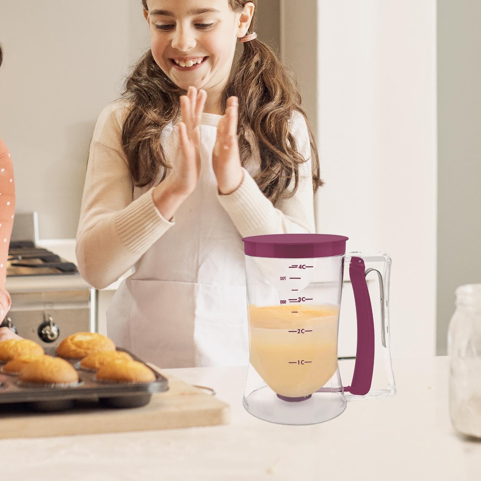 Distributeur De Pâte Pratique - Accessoire Indispensable Pour Crêpes, Gaufres Et Muffins | Versement Précis Sans Gaspillage