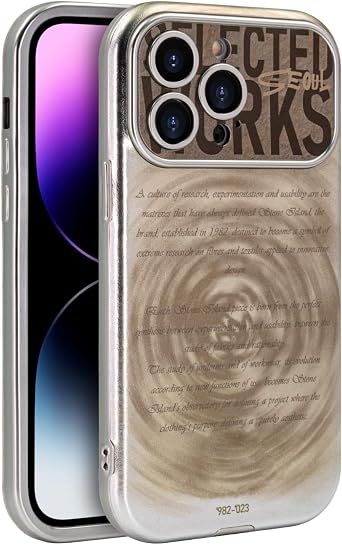 Phone Case for iPhone 14 Pro, Vintage Leather Phone Case for Women Men, Soft TPU Drop Protection Shockproof Protective Phone Holder for iPhone 14 Pro Gray