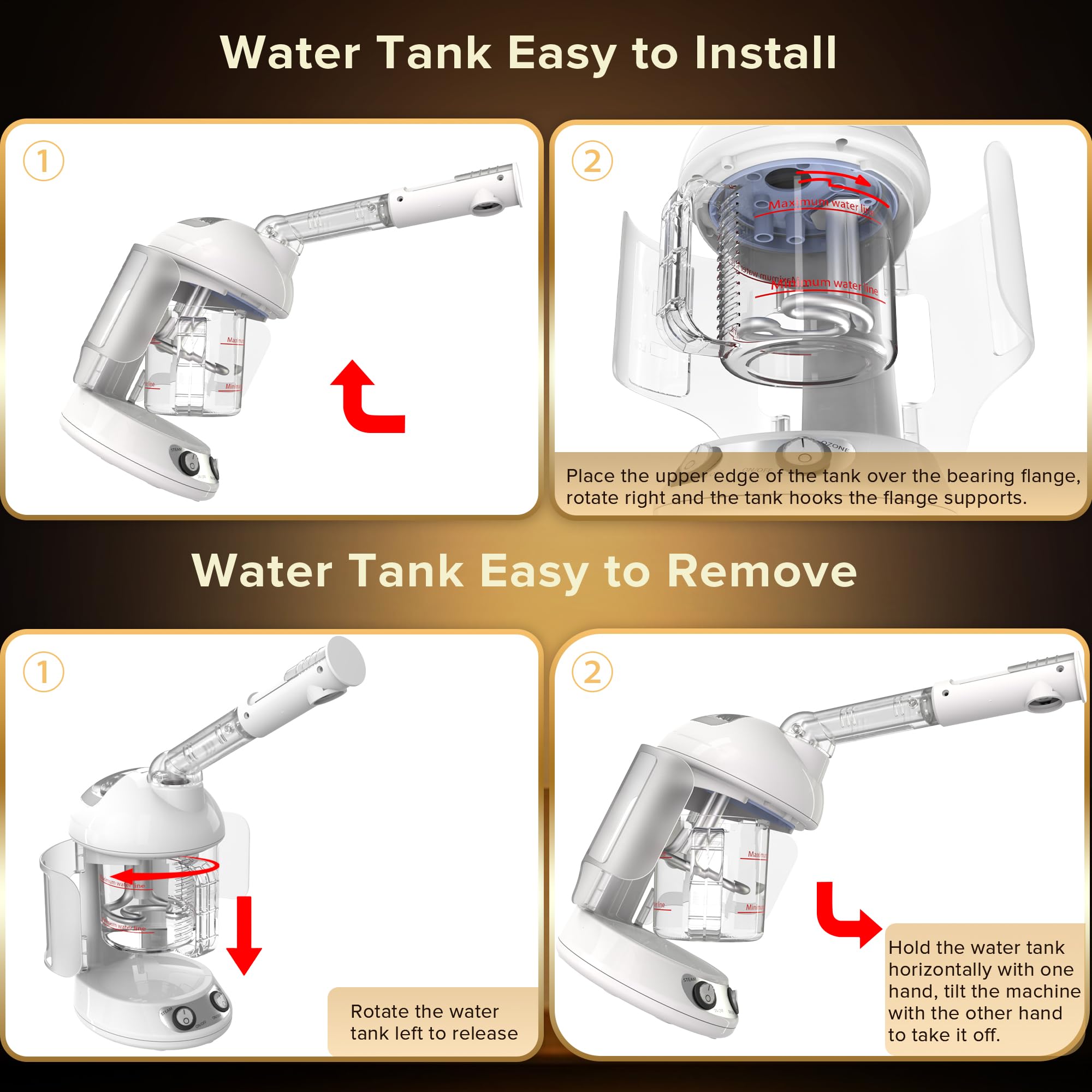 Amazon.com: Easy to Clean Facial Steamer, Portable Nano Ionic Face