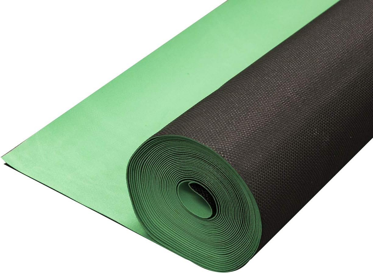 2in1 Silent Vapor Barrier Underlayment for Vinyl Flooring | 1.2mm 100sf roll | 8 Roll Bundle