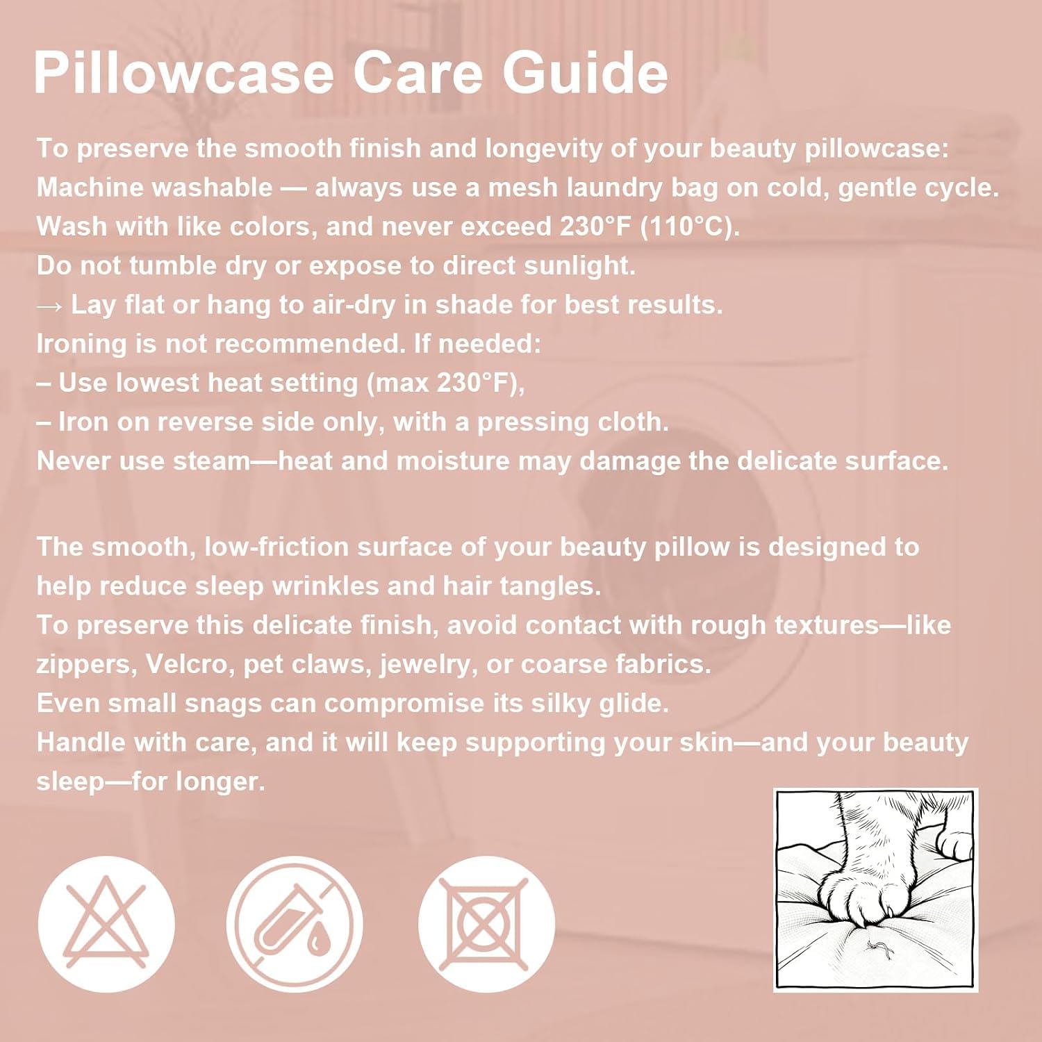 Side Sleeper Pillow - Anti-Wrinkle Memory Foam -9