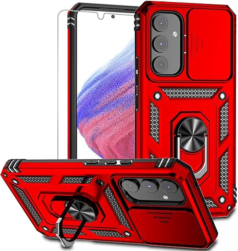 Funda para Samsung Galaxy A54 5G, Galaxy A54 5G con protector de pantalla y funda para cámara, grado militar 16 pies, a prueba de caídas, a prueba