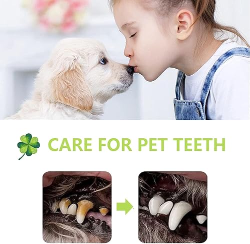 Miniatura 4 de 2 cepillos de dientes para perros, cerdas envolventes de 135, kit de cepillos de dientes de dos dedos para limpieza de dientes de perrosgatos,