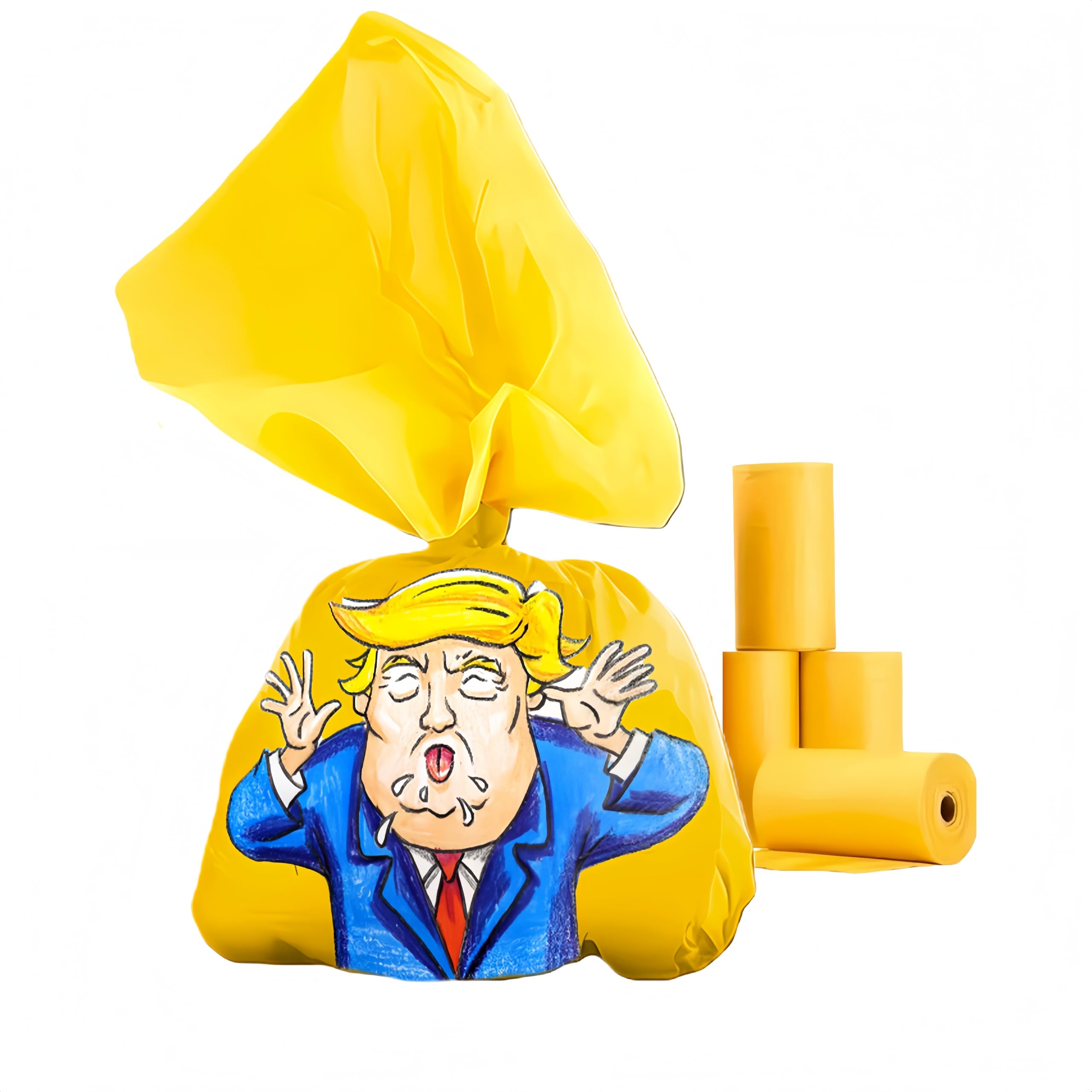 Funny Dogs Poop Bags Bag 60 Count The Most Presidential Poop Bag Ever Unscented Leakproof Extra Thick Pet Waste Bags Novelty Gag Gift White Elephant Gifts for Cat Dog Walking & Cleaning