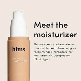 hims Everyday Moisturizer for Men - Lightweight, Hydrating Men\'s Face Moisturizer with Hyaluronic Acid and Shea Butter - 1 fl oz