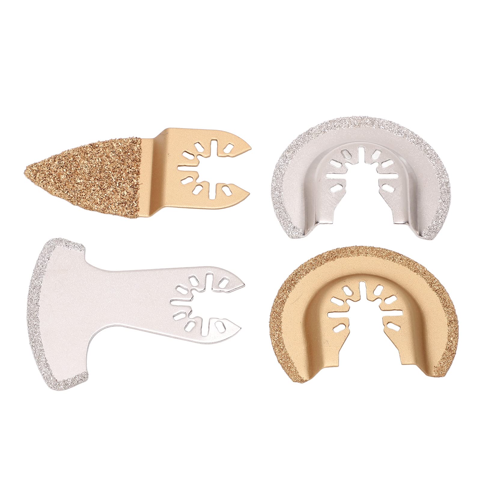 Generic Lame per Oscillanti Diamantate Utensile da Taglio a Lunga Durata per Pietra e Cemento, 4 Pezzi per Vari Progetti