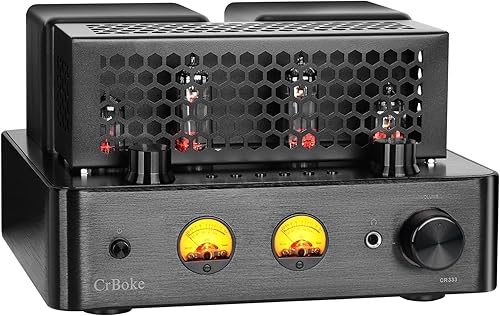 Amplificador de tubo de audio con 4 tubos de vacío, 100 W, amplificador de potencia híbrido estéreo integrado para altavoces de estantería de alta