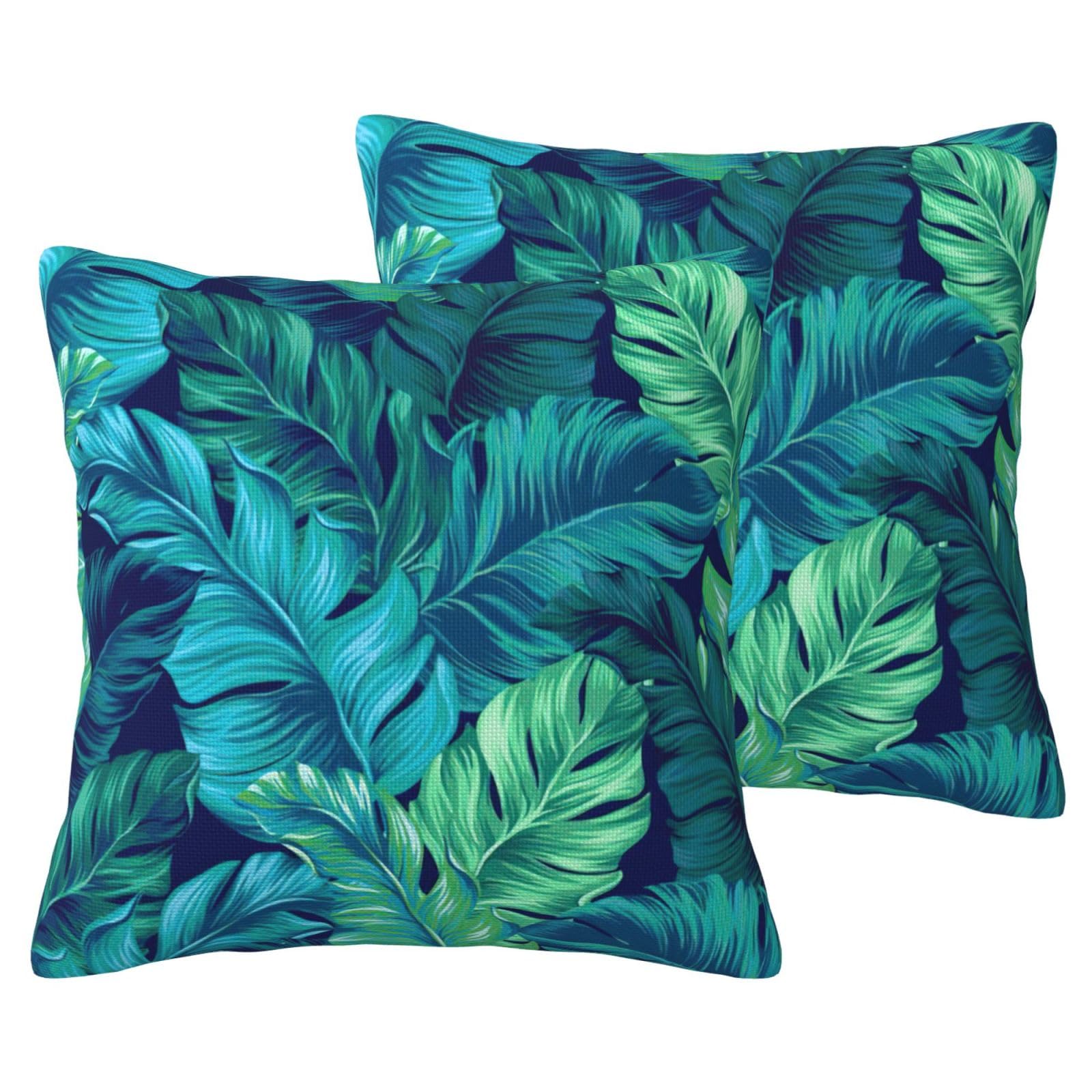 Housses de coussin palmier tropical pour instaurer une ambiance de vacances dans votre salon