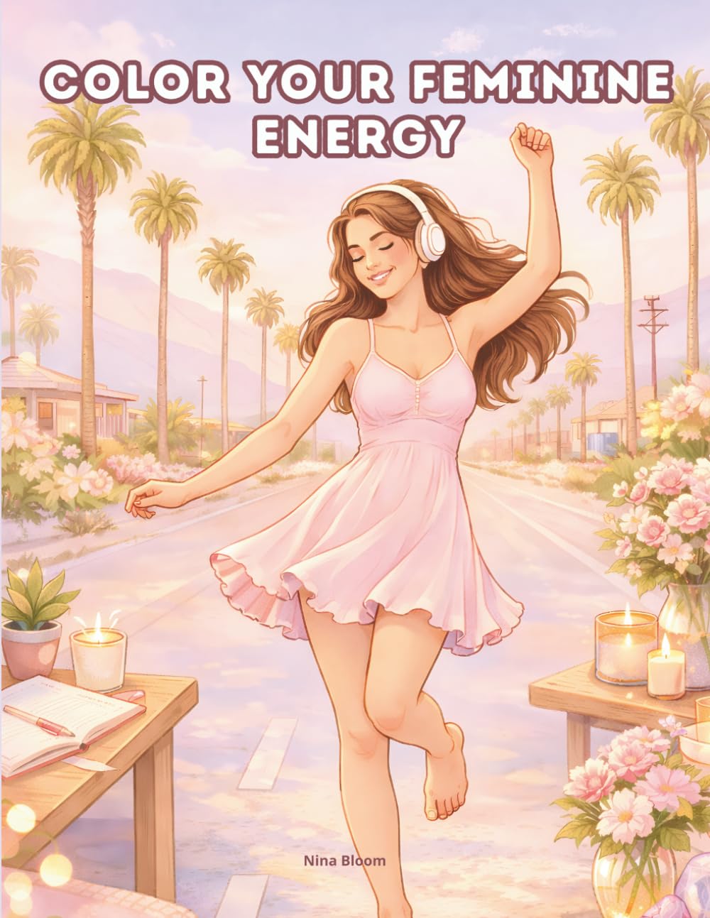 Color Your Feminine Energy : A Cozy Self-Care Coloring Book for Women: 90 Relaxing Coloring Pages