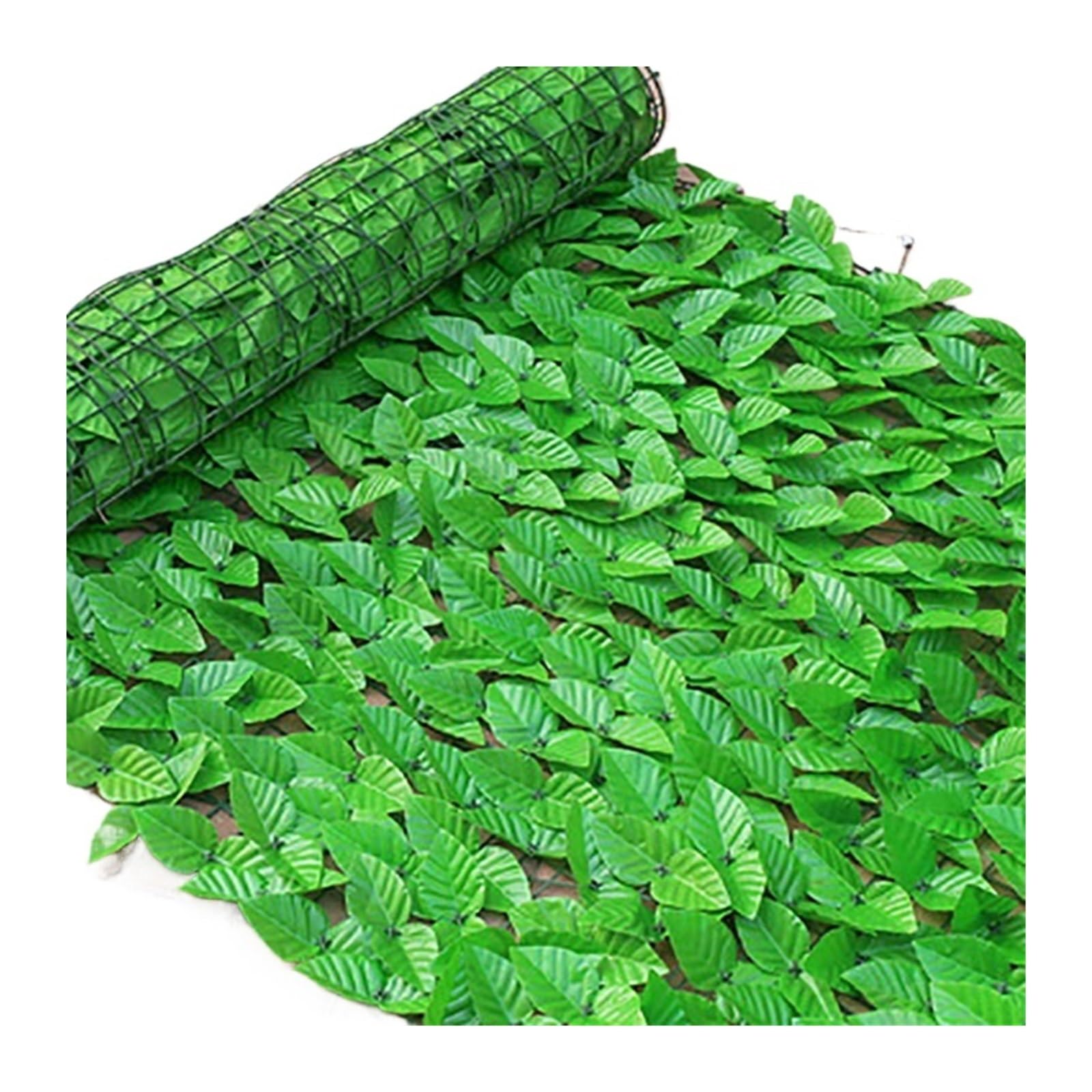 Dunsby A2 50X100cm Garden Screening Artificial Ivy Hedge Green Leaf Fence Panels Faux Privacy Screen For Home Outdoor Garden Balcony Decoration(A2 50X100cm)