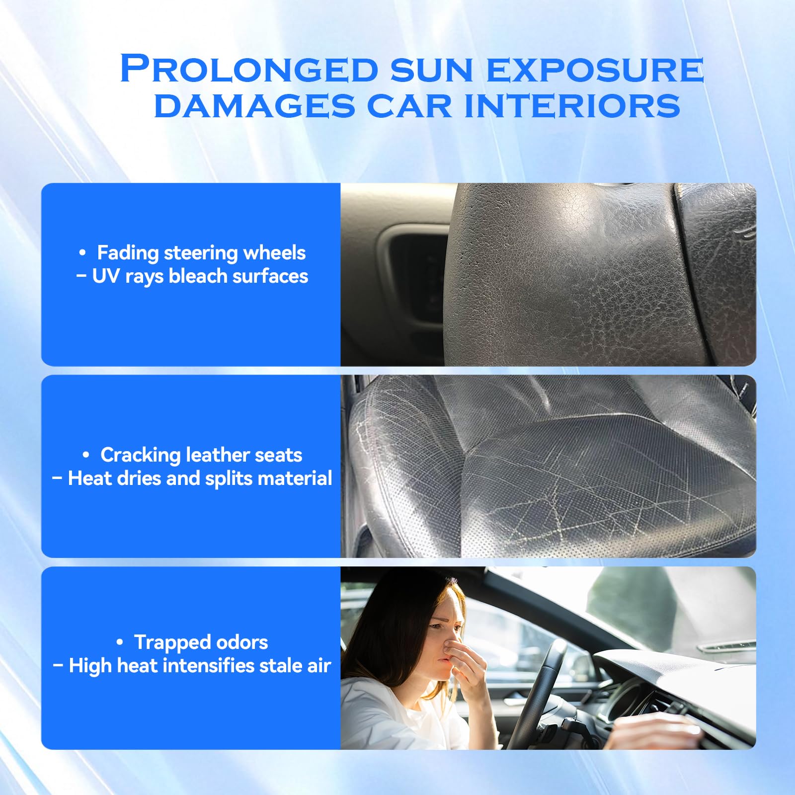 Parasole per parabrezza compatibile con Nissαn Qashqai J12 2021-2024 2025, parasole per parabrezza anteriore con protezione UV, protezione dal calore, pieghevole, accessori per parasole auto