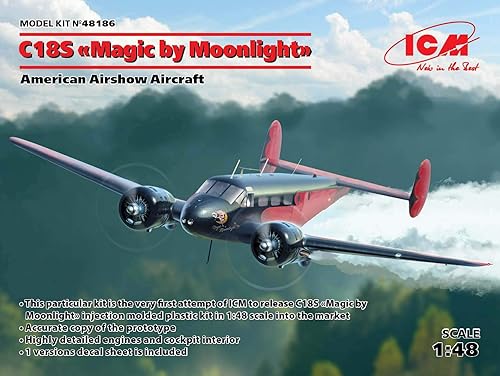 Miniatura 2 de ICM 48186 - C18S Magic by Moonlight, Aeronave Airshow - Escala 1:48