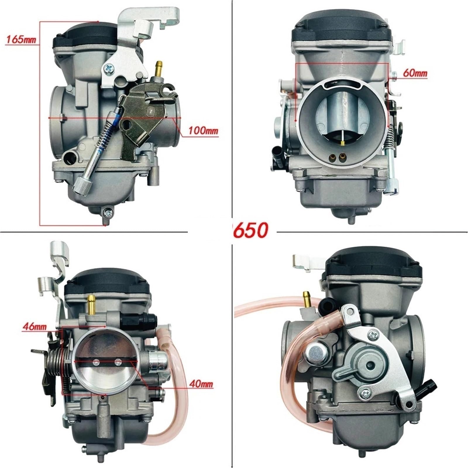 Carburador modificado para motocicleta para Kawasaki KLR650 1987-2007 15001-1315 15001-1327 15001-1368