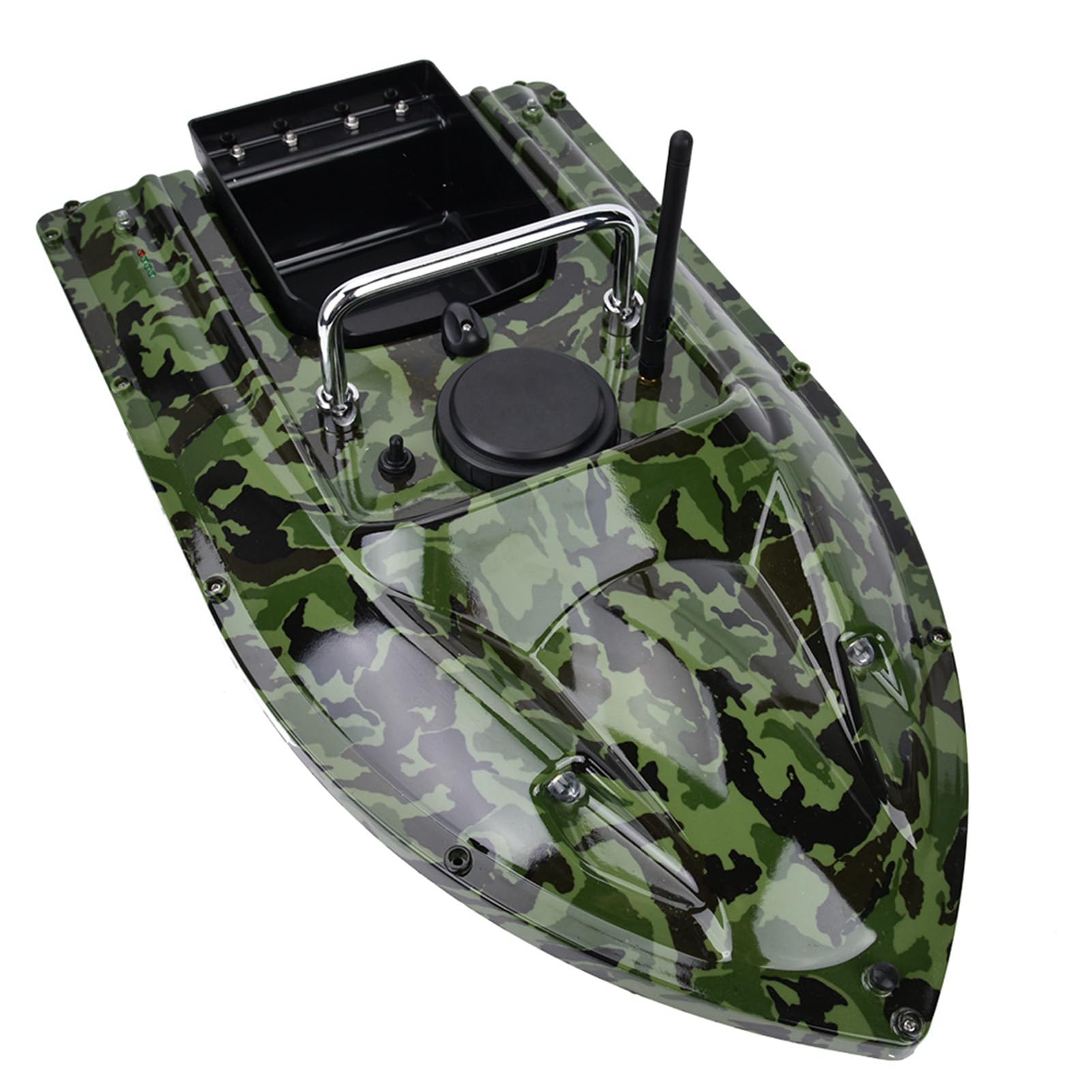 Fish Bait Boat, 500m Telecomando RC Esca da Pesca Bait Boat Wireless Night Fish Finder con Luce a LED(Unione Europea)