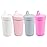 Re-Play Spill-Proof Sippy Cups for Toddlers - Kids Reusable 10 Oz Set of 4, Dishwasher & Microwave Safe, Made in USA, Modern Blush