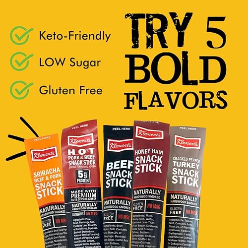 Miniatura 7 de Palitos de carne picante de sriracha  Sabor atrevido, alto en proteínas, bajo en carbohidratos, keto, sin gluten, sin MSG, bocadillos saludables
